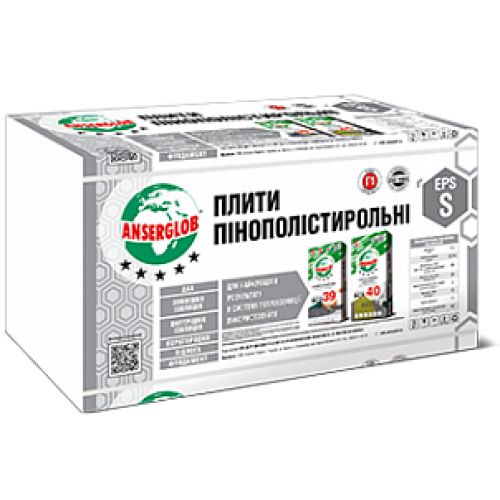 Пінопласт Століт EPS S 1000X1000X30 мм, 7 кг/м3